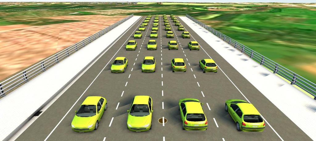 Mẫu 3D đường giao thông