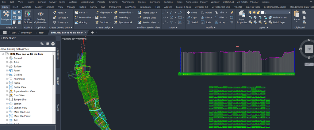 Khóa học online qua sách giáo trình ứng dụng AutoCAD Civil 3D cho khảo sát địa hình hạ tầng kỹ thuật, giao thông.