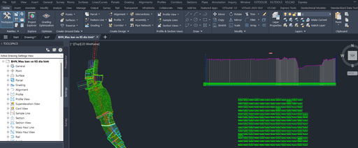 Khóa học online qua sách giáo trình ứng dụng AutoCAD Civil 3D cho khảo sát địa hình hạ tầng kỹ thuật, giao thông.